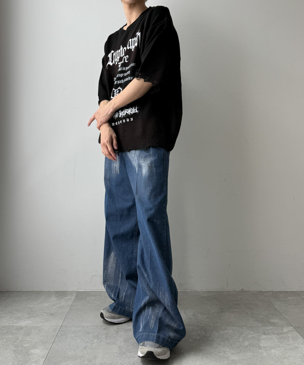 デニム中濃加工 モデル：171cm L着用