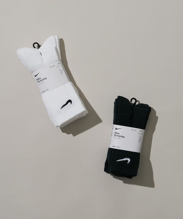 NIKE　3P　エブリディクッションクルーソックス(25-27cm)