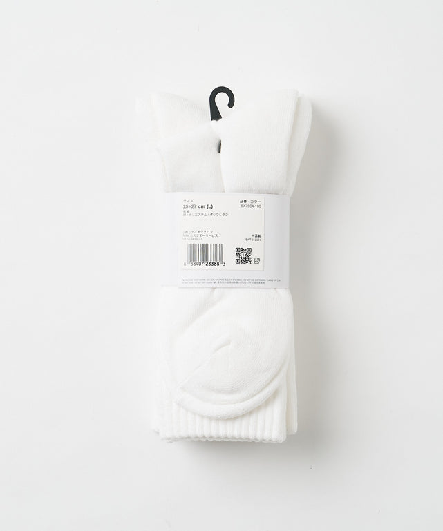 NIKE　3P　エブリディクッションクルーソックス(25-27cm)