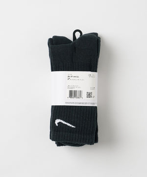 NIKE　3P　エブリディクッションクルーソックス(25-27cm)