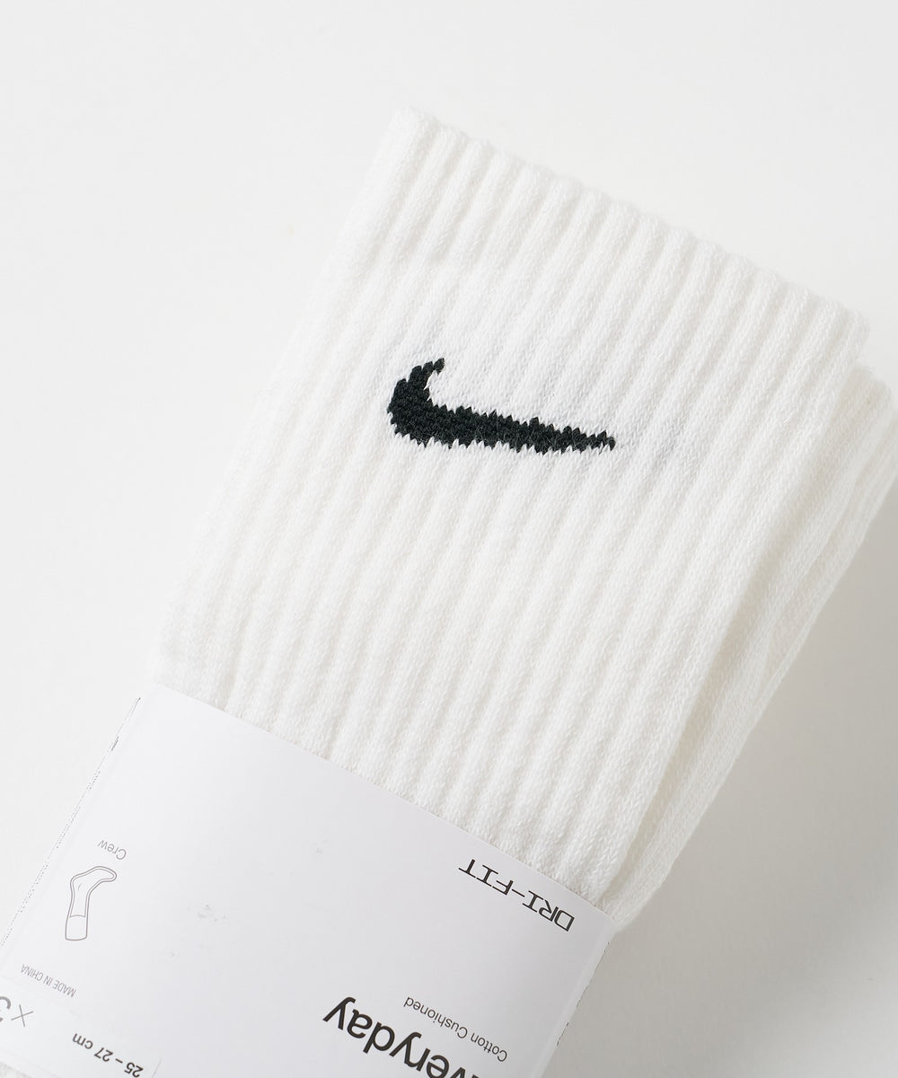 NIKE　3P　エブリディクッションクルーソックス(25-27cm)