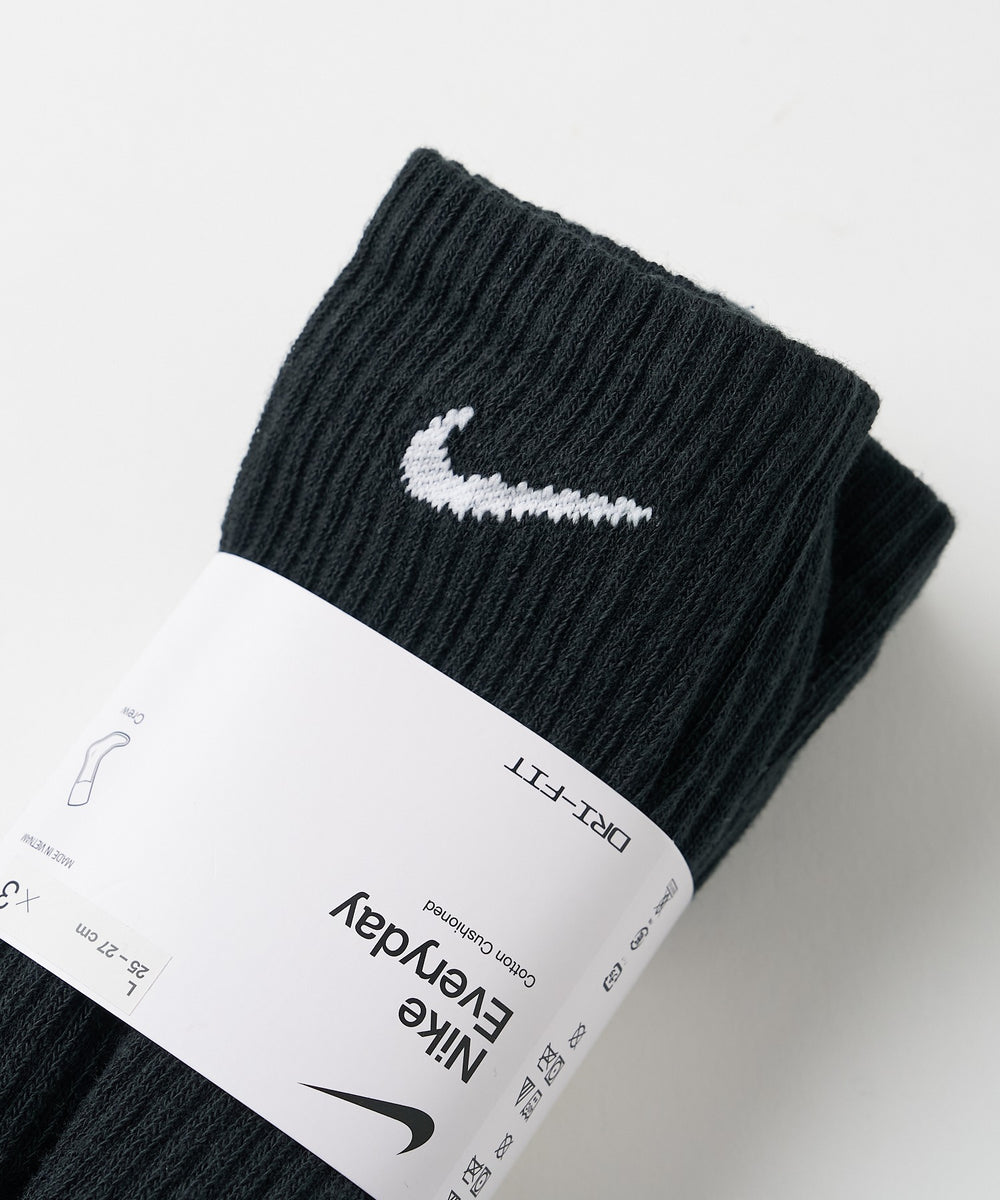 NIKE　3P　エブリディクッションクルーソックス(25-27cm)