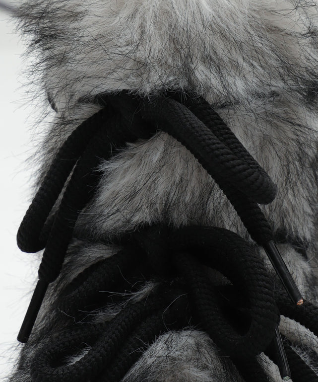 ボリュームファーレースアップFムートンブーツ