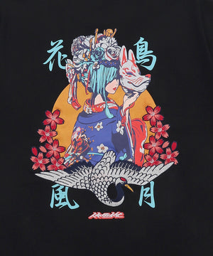 休日少女プリント刺繍ミックスT（SS）