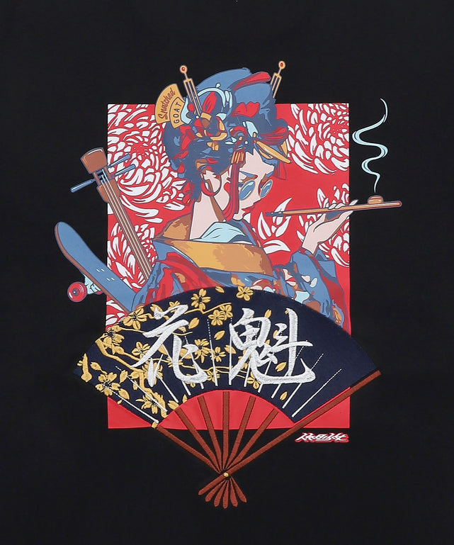 休日少女プリント刺繍ミックスT（SS）