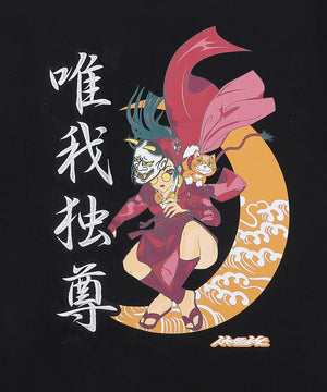 休日少女プリント刺繍ミックスT（SS）