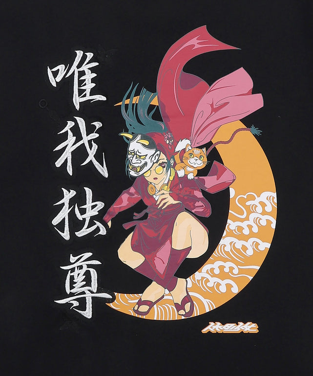 休日少女プリント刺繍ミックスT（SS）