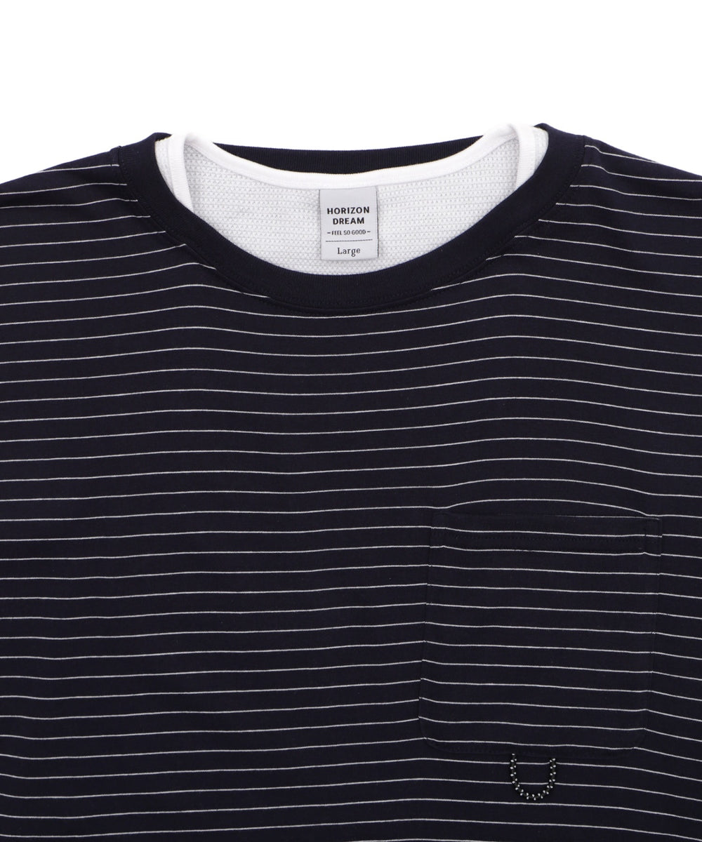 マイクロボーダーワッフルフェイクT