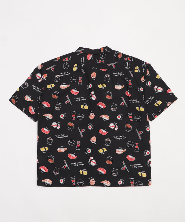 寿司柄シルクタッチシャツ（SS）