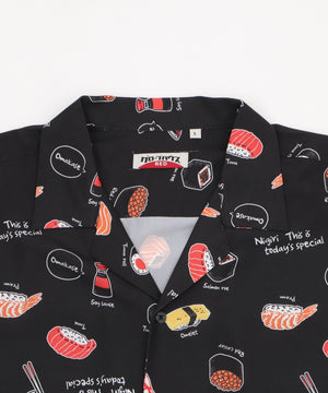 寿司柄シルクタッチシャツ（SS）