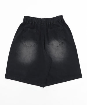 ツイルブラスト加工ワイドショートパンツ