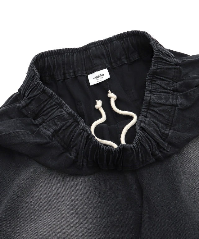 ツイルブラスト加工ワイドショートパンツ