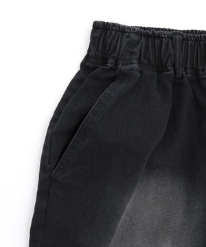 ツイルブラスト加工ワイドショートパンツ