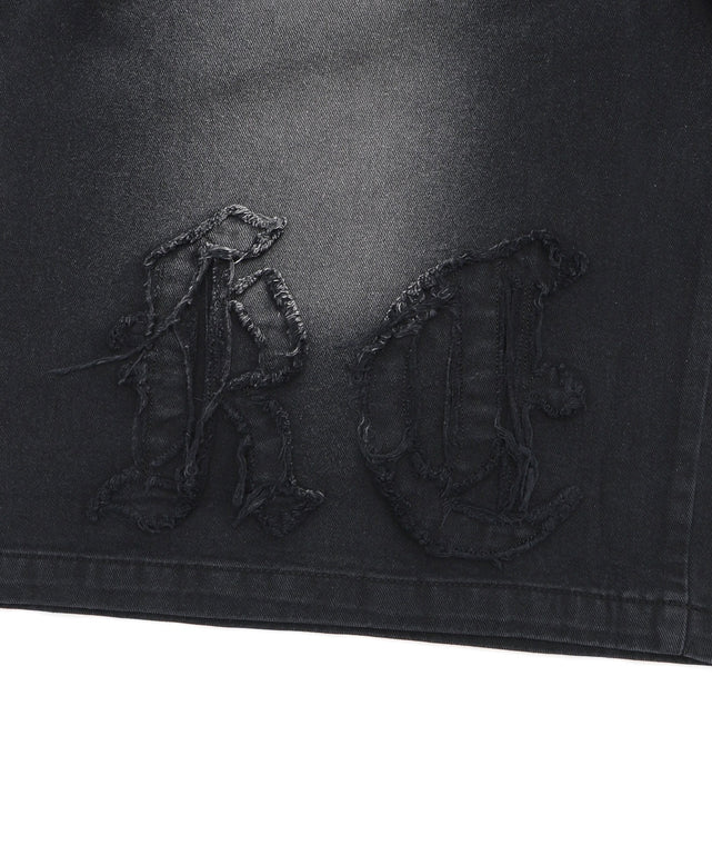 ツイルブラスト加工ワイドショートパンツ