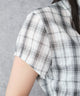 サイドドロストチェックシャツ