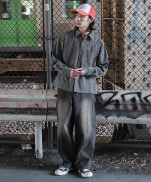 ブラックチェック モデル：175cm L着用