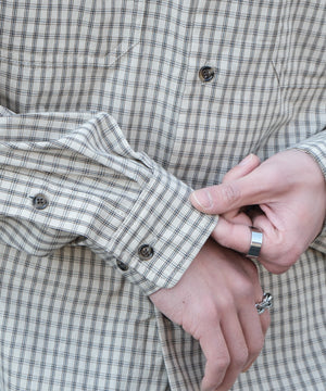 ミニマムチェックショートシャツ（LS）