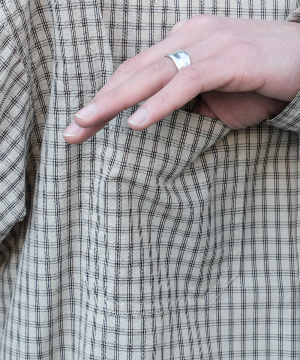 ミニマムチェックショートシャツ（LS）