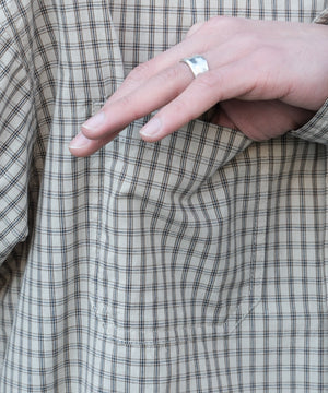 ミニマムチェックショートシャツ（LS）