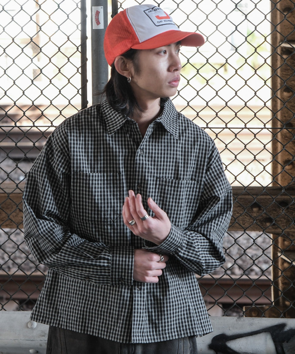 ブラックチェック モデル：175cm L着用