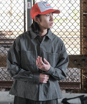 ブラックチェック モデル：175cm L着用