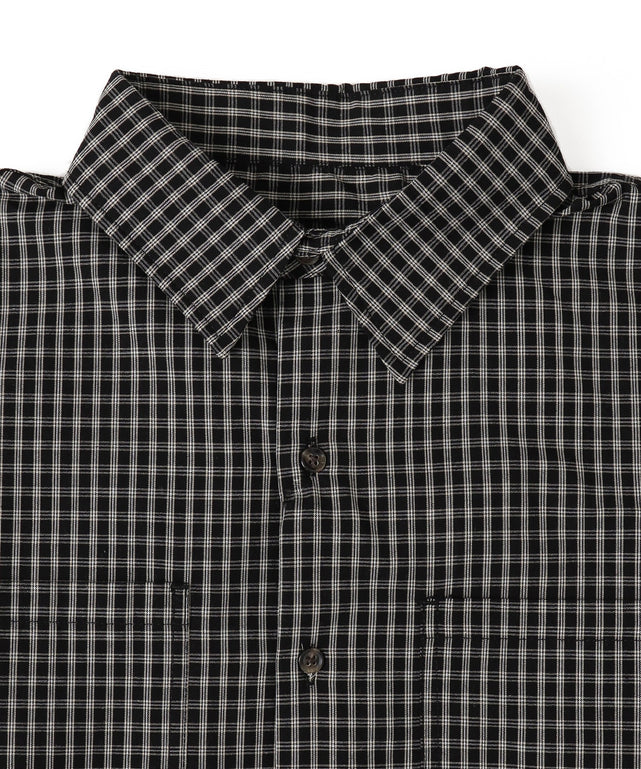 ミニマムチェックショートシャツ（LS）