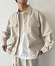 リップストップCPOシャツジャケット/ベージュ モデル：175cm L着用