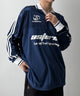 グロッシーサッカーT（LS）/ネイビー モデル：171cm L着用
