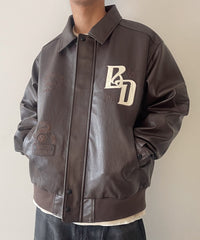BENDAVISグラフィック合皮ジャケット
