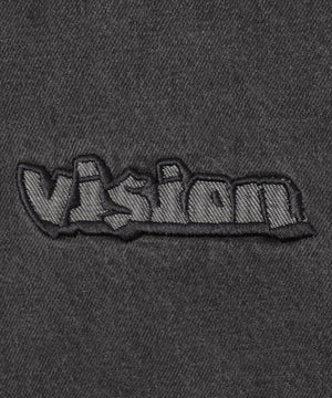 VISIONフードデニムブルゾン