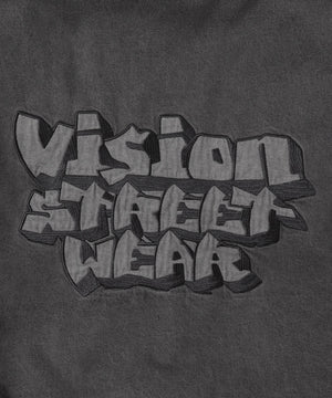 VISIONフードデニムブルゾン