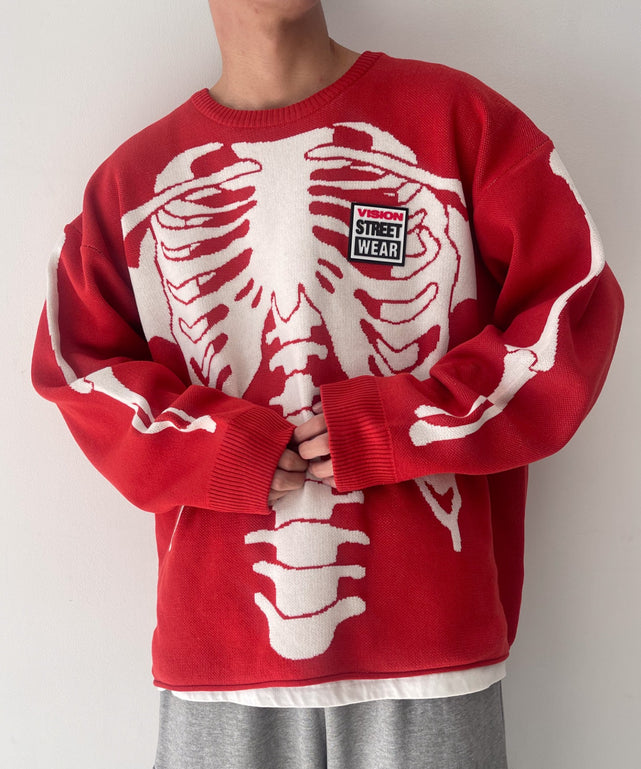 VISIONスカルグラフィックニットプルオーバー｜WEGO（ウィゴー