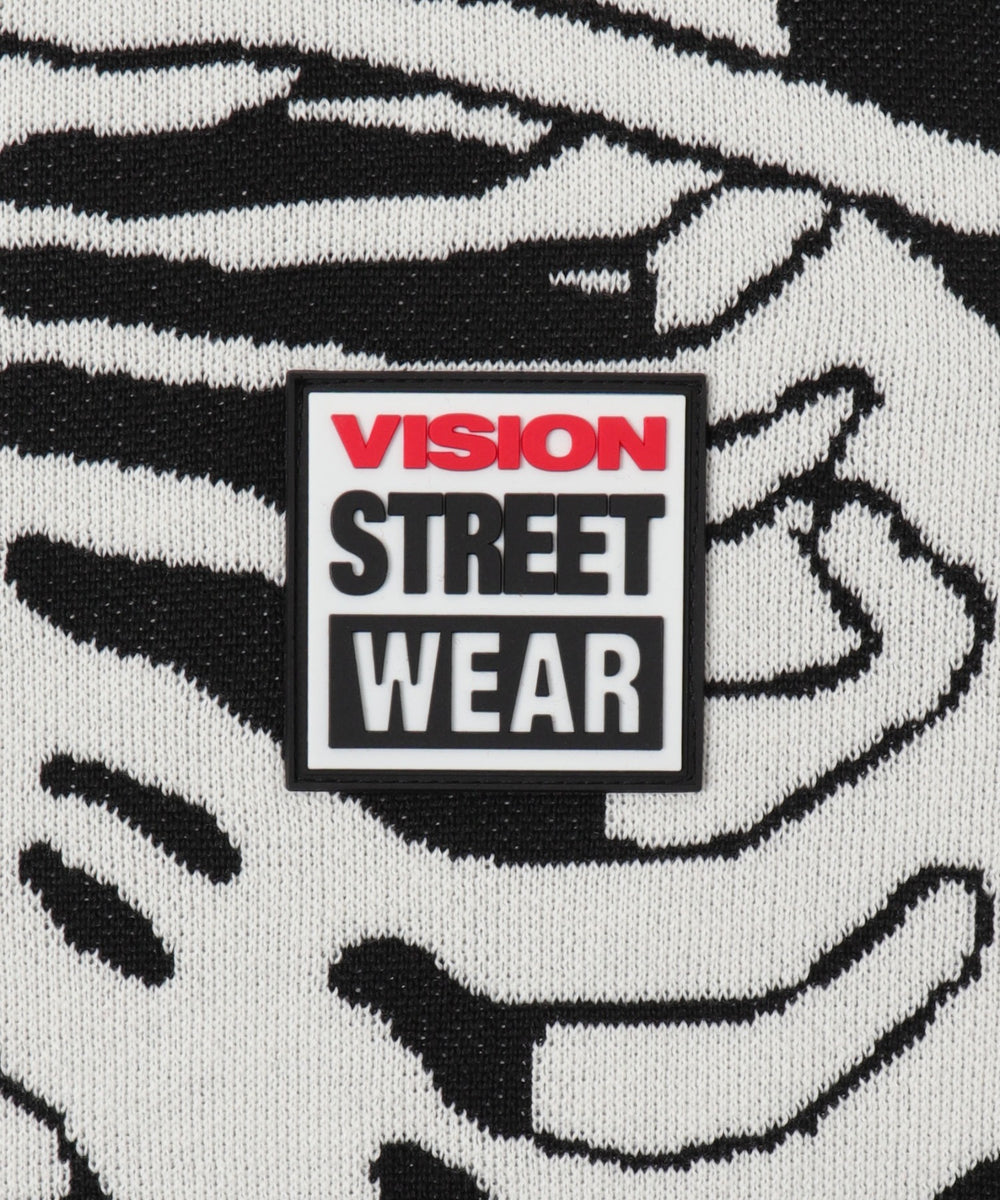 VISIONスカルグラフィックニットプルオーバー