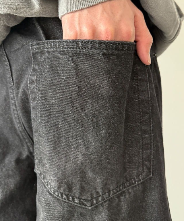 バレルレッグデニムパンツ