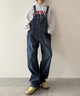 オーバーオール/デニム中濃 モデル：175cm L着用