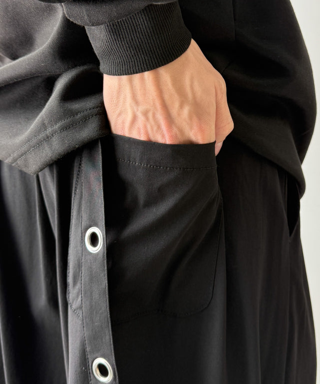 アイレットサスペンダーワイドパンツ