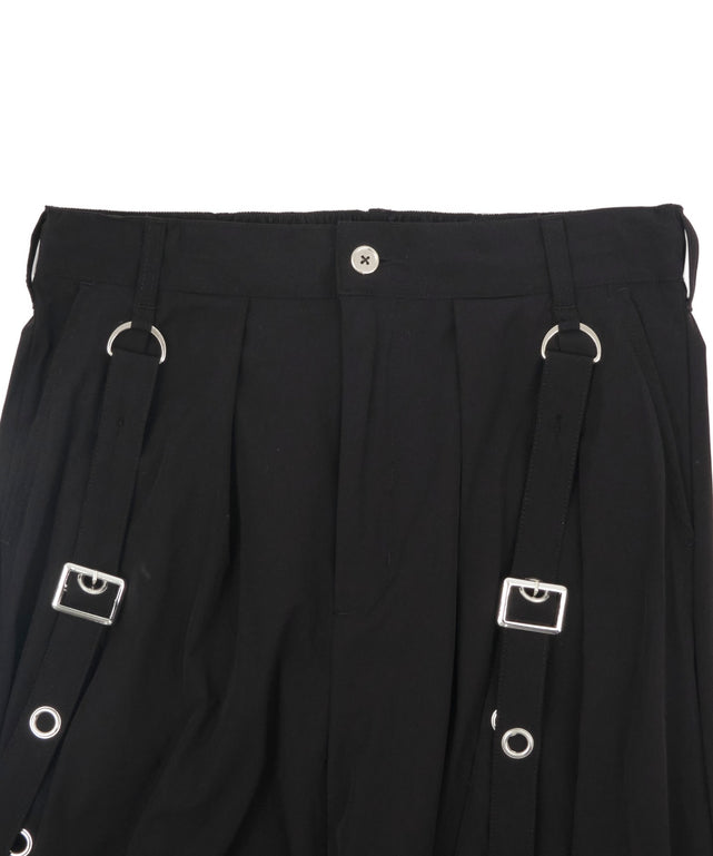 アイレットサスペンダーワイドパンツ