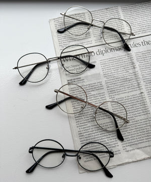 メタルレームクリアレンズアイウェア