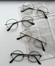 メタルレームクリアレンズアイウェア