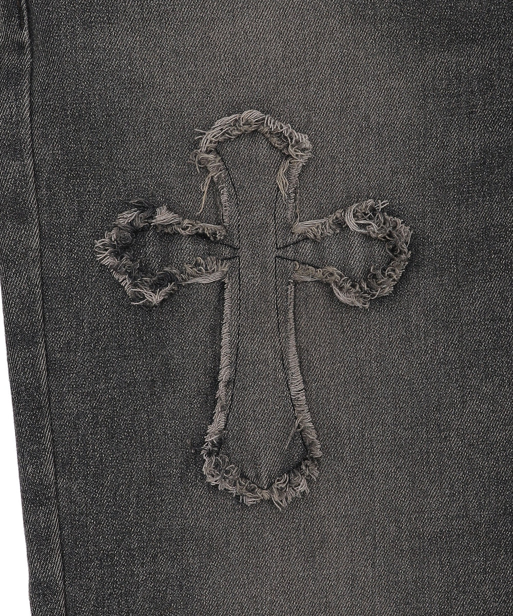 クロスモチーフオーバーダイバギーパンツ