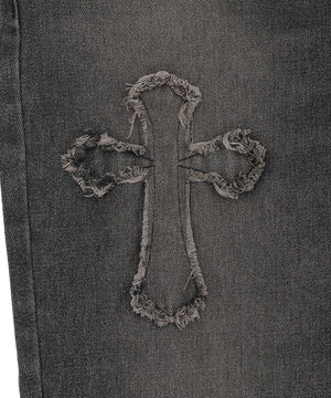 クロスモチーフオーバーダイバギーパンツ