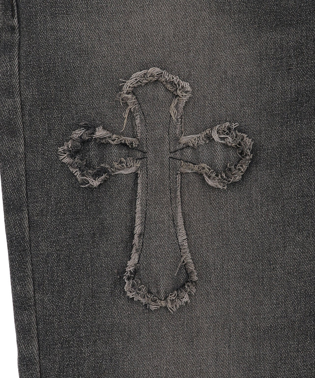 クロスモチーフオーバーダイバギーパンツ