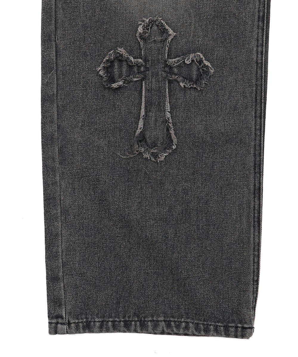 クロスモチーフオーバーダイバギーパンツ