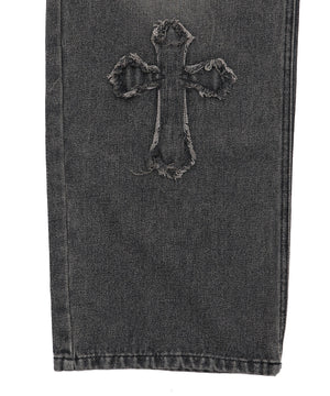 クロスモチーフオーバーダイバギーパンツ