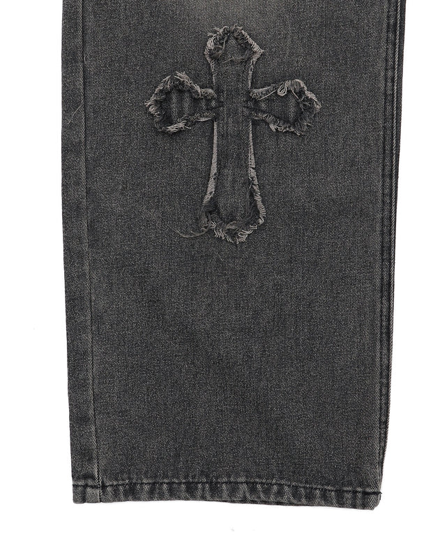 クロスモチーフオーバーダイバギーパンツ