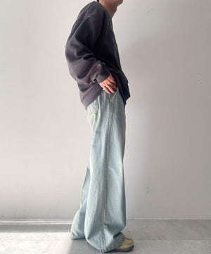 デニム淡加工 モデル：175cm L着用