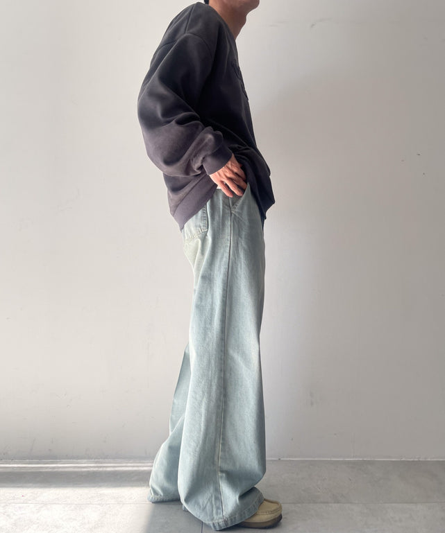 デニム淡加工 モデル：175cm L着用