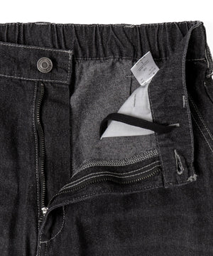 センタープレスワイドデニムパンツ