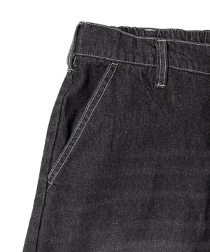 センタープレスワイドデニムパンツ