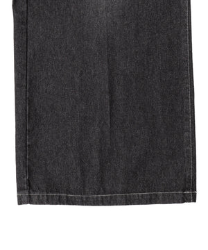 センタープレスワイドデニムパンツ